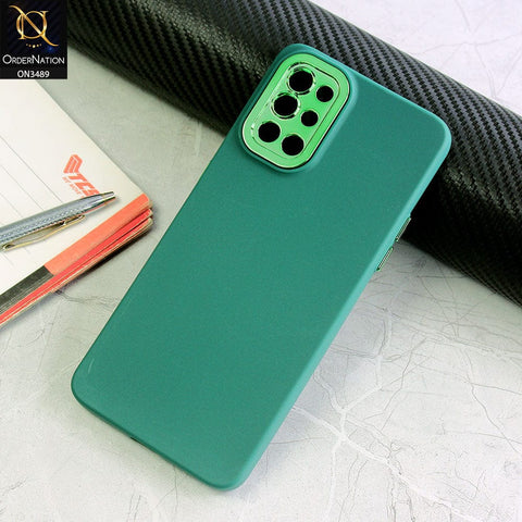 OnePlus 8T Cover - Green - Rubberized Tpu+Pc Anti Scratch Shiny Camera Lens Protection Soft Case