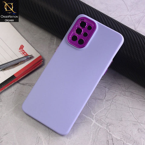 OnePlus 8T Cover - Purple - Rubberized Tpu+Pc Anti Scratch Shiny Camera Lens Protection Soft Case