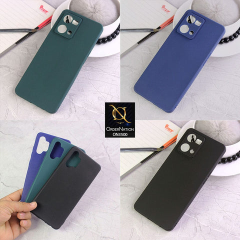 Samsung Galaxy A32 Cover - Black - Soft Silicone Candy Color Matte Look Camera Protection Case