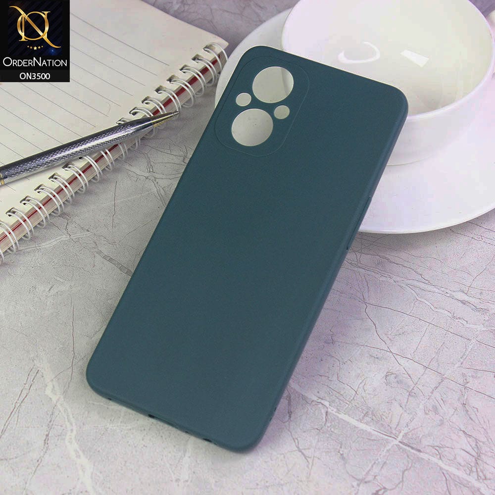 Oppo F21 Pro 5G Cover - Green - Soft Silicone Candy Color Matte Look Camera Protection Case