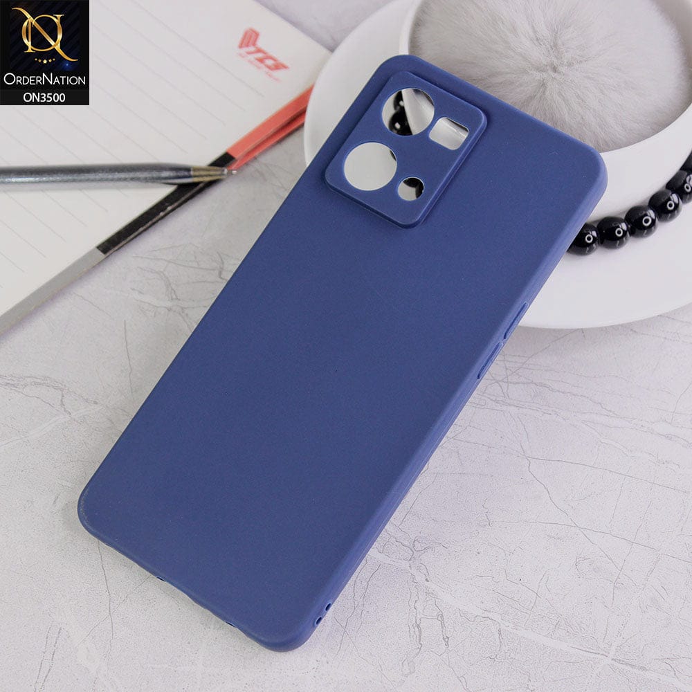 Oppo Reno 7 4G Cover - blue - Soft Silicone Candy Color Matte Look Camera Protection Case