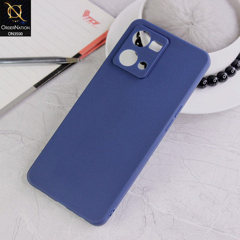 Oppo Reno 7 4G Cover - blue - Soft Silicone Candy Color Matte Look Camera Protection Case
