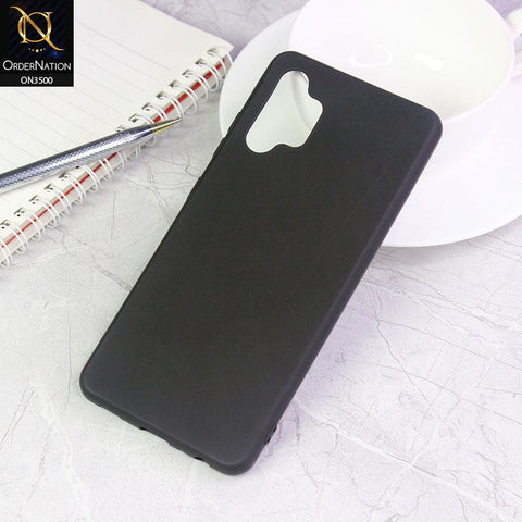 Samsung Galaxy A32 Cover - Black - Soft Silicone Candy Color Matte Look Camera Protection Case