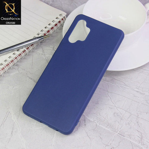 Samsung Galaxy A32 Cover - Blue - Soft Silicone Candy Color Matte Look Camera Protection Case