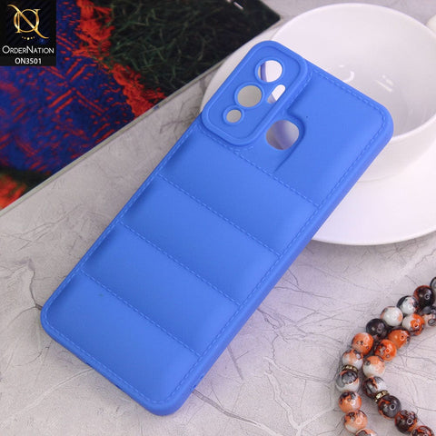 Infinix Hot 12 Play  Cover - Blue - Anti Drop Scratch Resistant Soft Silicone Camera Protection Case