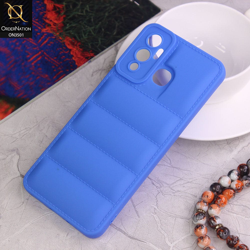 Infinix Hot 12i  Cover - Blue - Anti Drop Scratch Resistant Soft Silicone Camera Protection Case