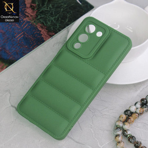 Infinix Note 12 Cover - Green - Anti Drop Scratch Resistant Soft Silicone Camera Protection Case