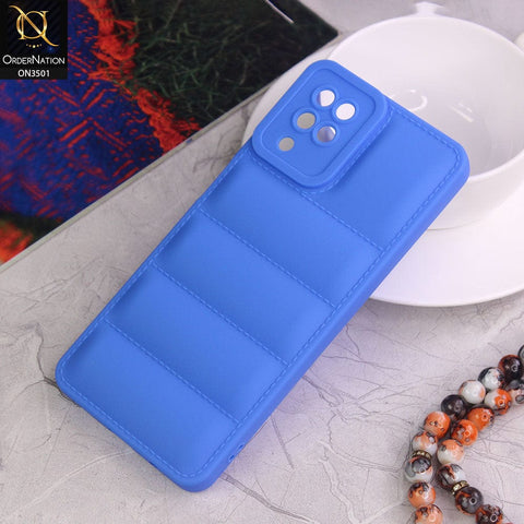 Samsung Galaxy A12 Nacho Cover - Blue - Anti Drop Scratch Resistant Soft Silicone Camera Protection Case