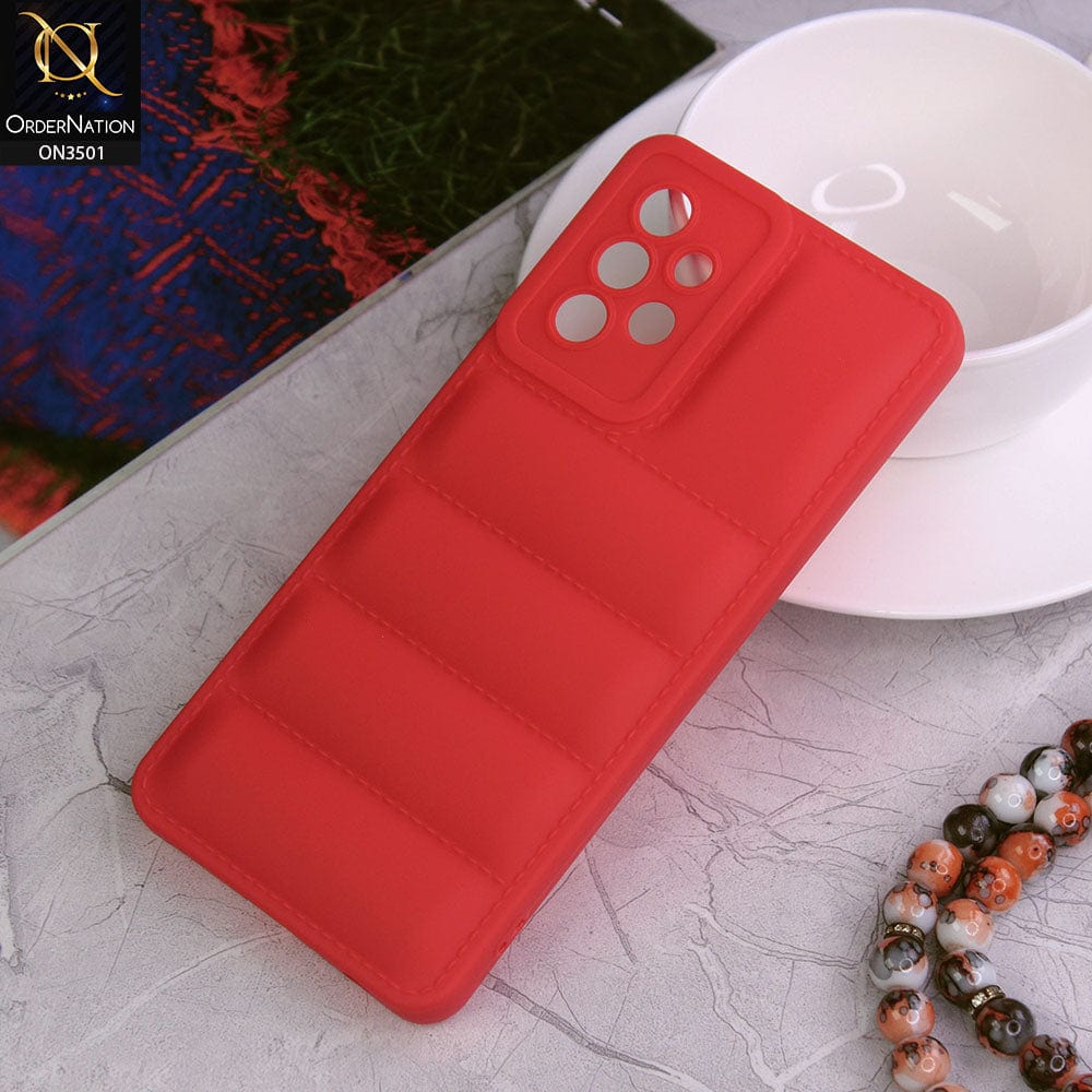 Samsung Galaxy A32  Cover - Red - Anti Drop Scratch Resistant Soft Silicone Camera Protection Case