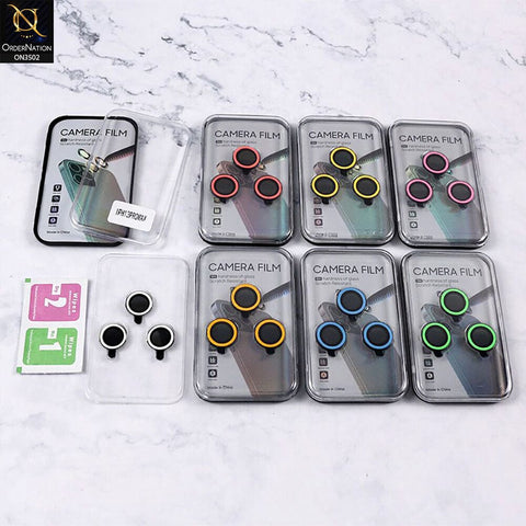 iPhone 14 Pro Max Camera Protector - Blue - Fluorescent Color Luminous Tempered camera Protector