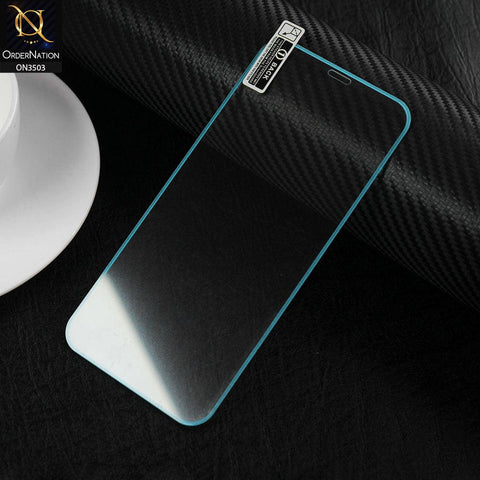 iPhone 12   Protector - Blue - Fluorecent Color Lumionous Tempered Glass Screen Protector