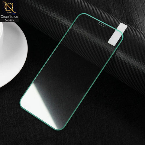 iPhone 12 Pro  Protector - Cyan - Fluorecent Color Lumionous Tempered Glass Screen Protector