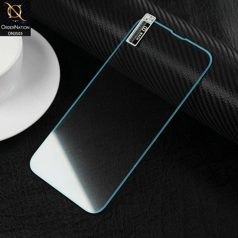 iPhone 13 Pro Max Protector - Blue - Fluorecent Color Lumionous Tempered Glass Screen Protector