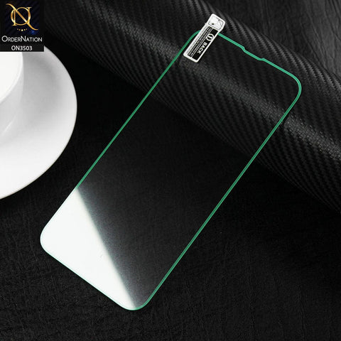 iPhone 13 Pro Max Protector - Cyan - Fluorecent Color Lumionous Tempered Glass Screen Protector