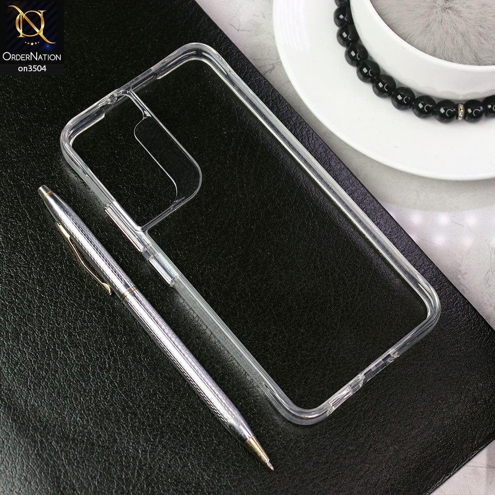 Samsung Galaxy S22 5G Cover - Transparent - HQ Pure Collection Shock Pocket Technology Anti Yellow Crystal Clear Soft Case