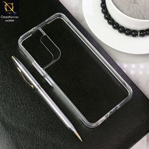 Samsung Galaxy S22 5G Cover - Transparent - HQ Pure Collection Shock Pocket Technology Anti Yellow Crystal Clear Soft Case