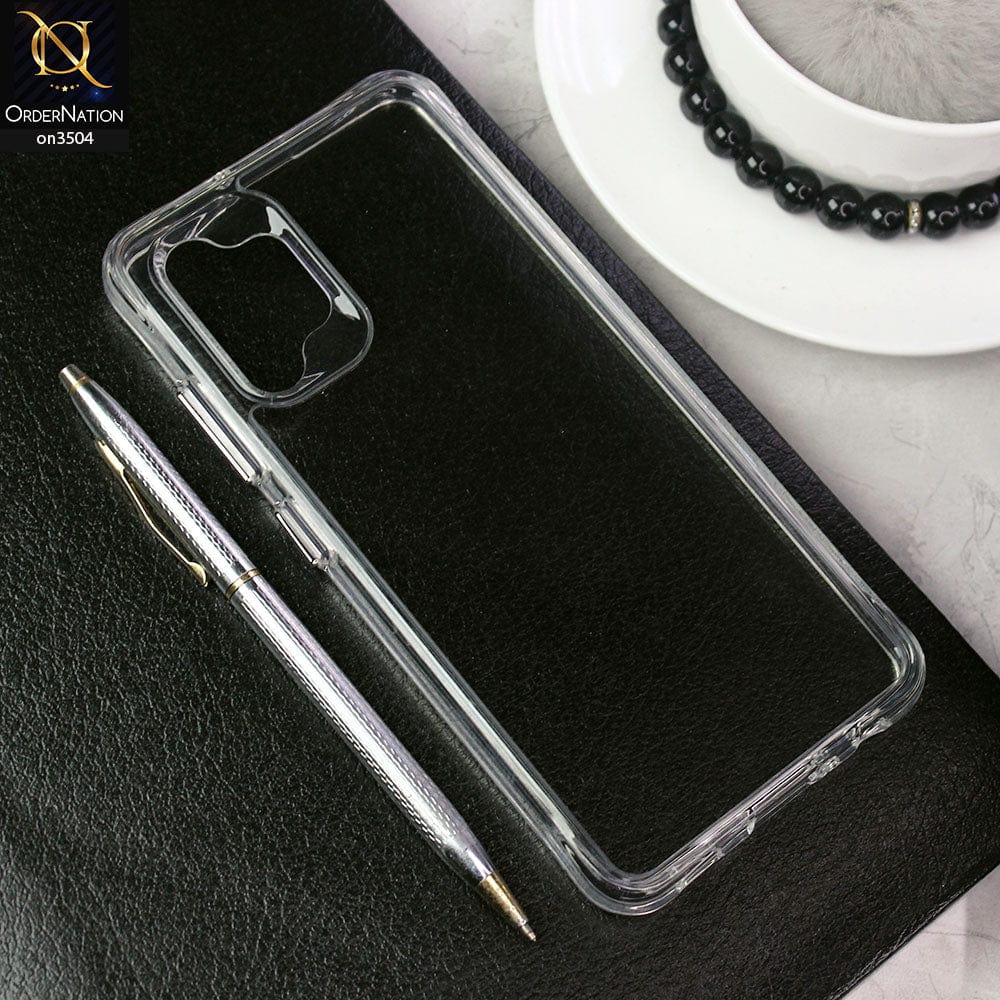 Samsung Galaxy A32 Cover - Transparent - HQ Pure Collection Shock Pocket Technology Anti Yellow Crystal Clear Soft Case