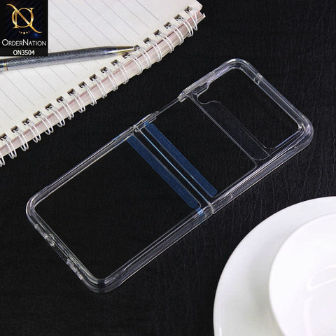 Samsung Galaxy Z Flip 3 5G Cover - Transparent - HQ Pure Collection Shock Pocket Technology Anti Yellow Crystal Clear Soft Case