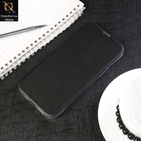 Samsung Galaxy S22 Ultra 5G Cover - Black - Coblue Leather Flip Book Card Holder Soft Silicon Case