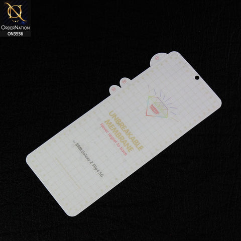 Samsung Galaxy Z Flip 4 5G Protector - 360° Transparent Unbreakable Protective Film Sticker Cover only Front Screen