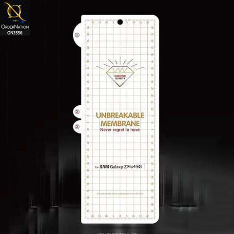 Samsung Galaxy Z Flip 4 5G Protector - 360° Transparent Unbreakable Protective Film Sticker Cover only Front Screen