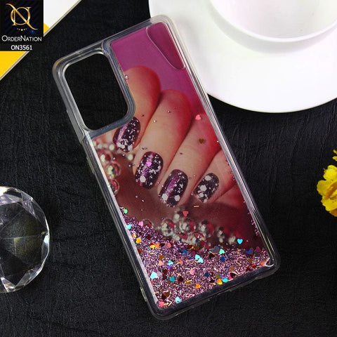 Samsung Galaxy A72 Cover  - Design10 - Soft Silicone Bling Sparkle Moving  Liquid Glitter Case