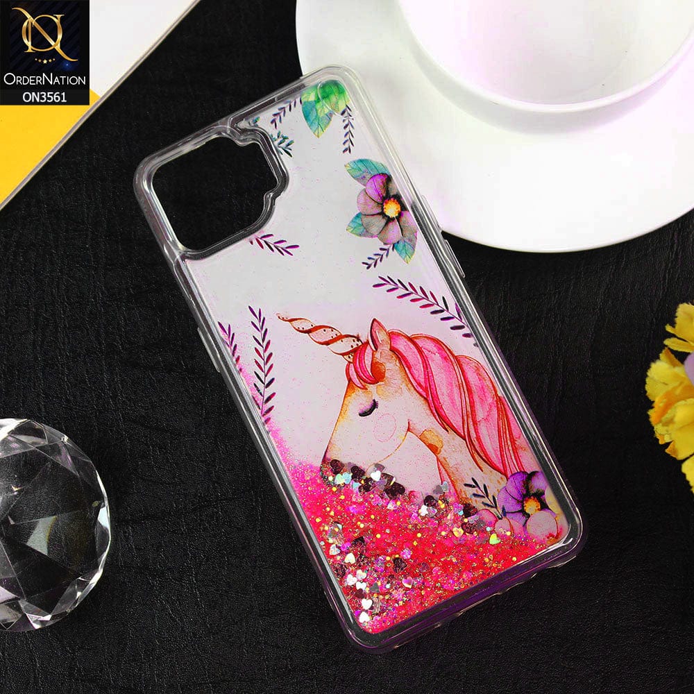 Oppo A73 Cover  - Design1 - Soft Silicone Bling Sparkle Moving  Liquid Glitter Case