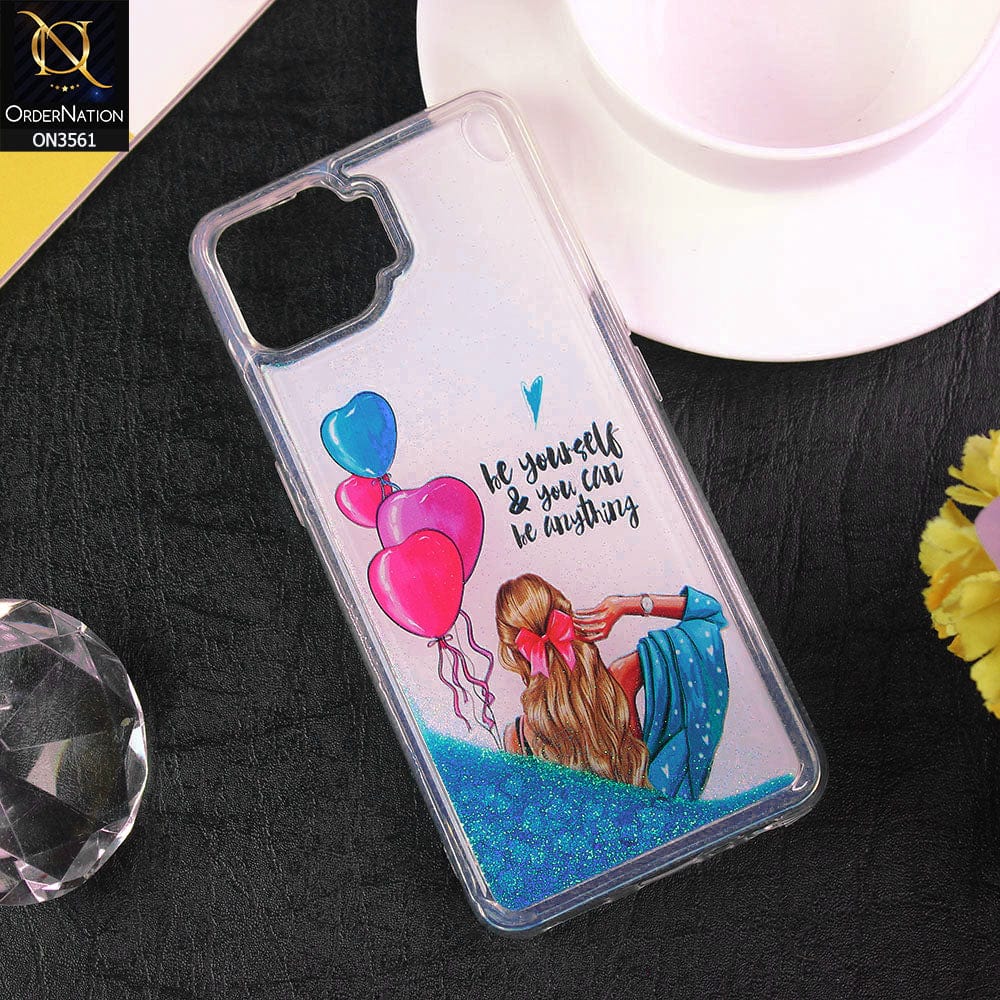 Oppo A73 Cover  - Design2 - Soft Silicone Bling Sparkle Moving  Liquid Glitter Case