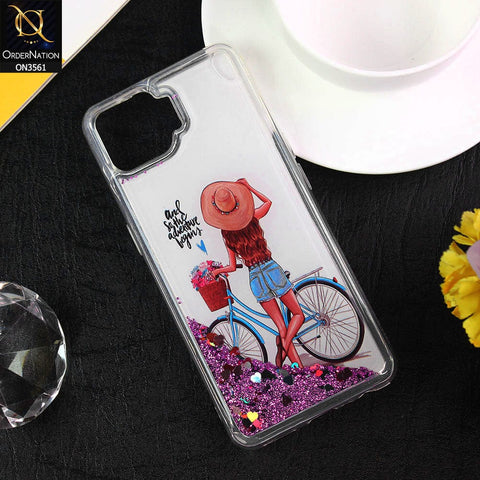 Oppo F17 Pro Cover  - Design4 - Soft Silicone Bling Sparkle Moving  Liquid Glitter Case