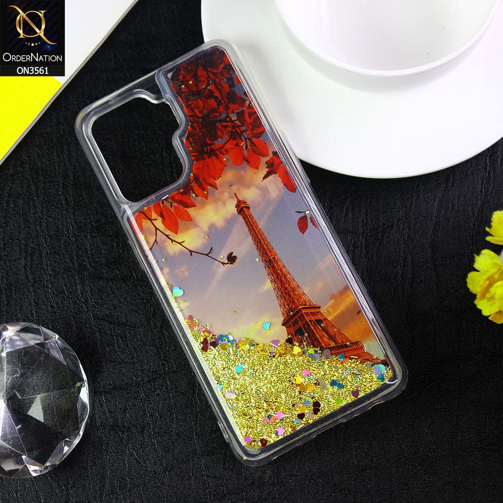 Oppo F19 Pro Cover  - Design5 - Soft Silicone Bling Sparkle Moving  Liquid Glitter Case