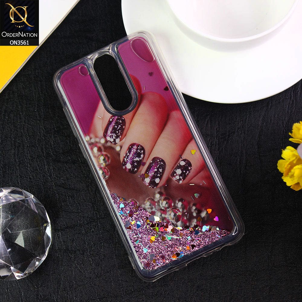 Huawei Mate 10 Lite Cover  - Design10 - Soft Silicone Bling Sparkle Moving  Liquid Glitter Case