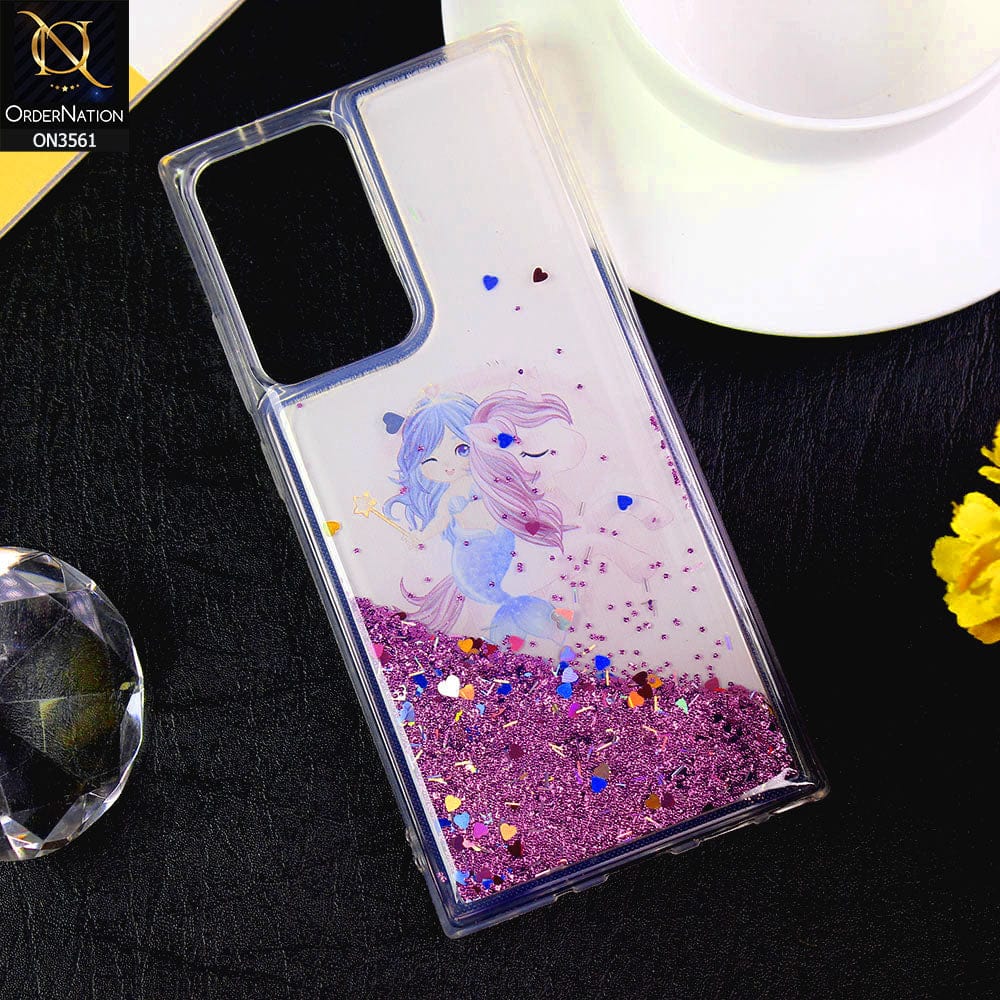 Samsung Galaxy Note 20 Ultra Cover  - Design12 - Soft Silicone Bling Sparkle Moving  Liquid Glitter Case
