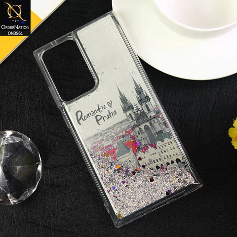 Samsung Galaxy Note 20 Ultra Cover  - Design7 - Soft Silicone Bling Sparkle Moving  Liquid Glitter Case