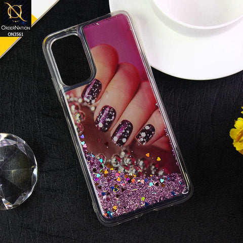 Xiaomi Poco M3 Cover  - Design10 - Soft Silicone Bling Sparkle Moving  Liquid Glitter Case