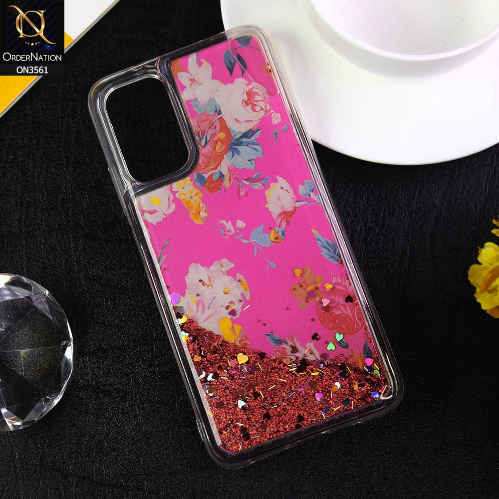 Xiaomi Poco M3 Cover  - Design8 - Soft Silicone Bling Sparkle Moving  Liquid Glitter Case