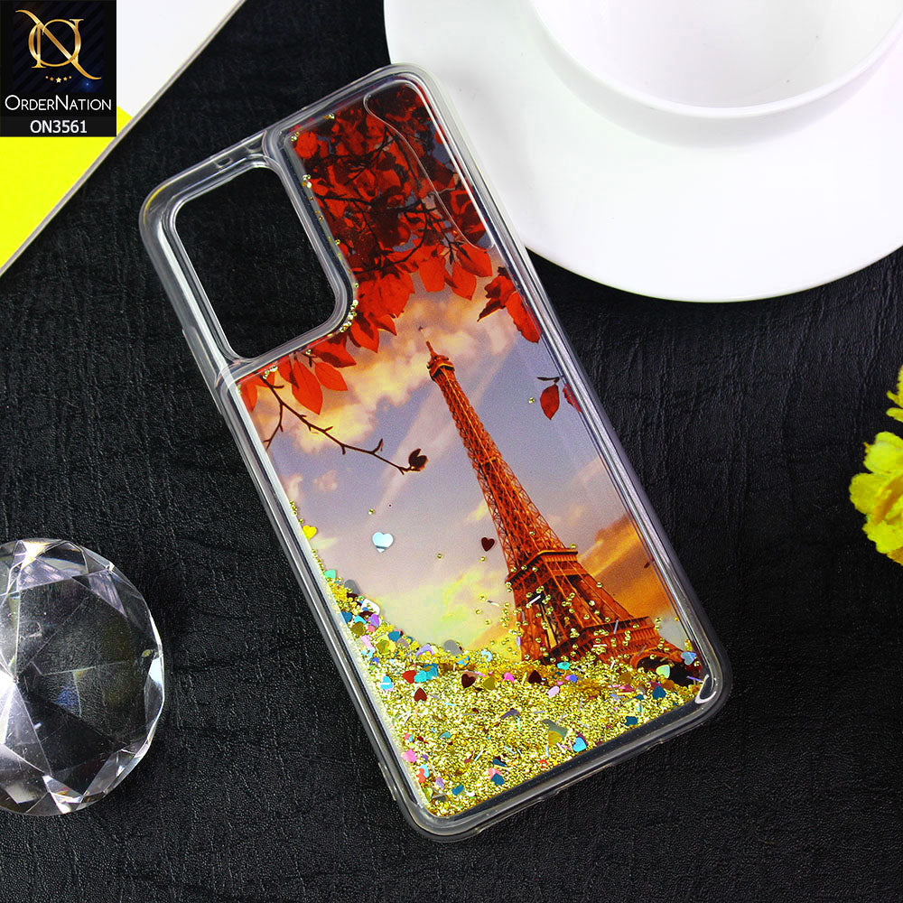 Xiaomi Redmi 10 2022 Cover  - Design5 - Soft Silicone Bling Sparkle Moving  Liquid Glitter Case