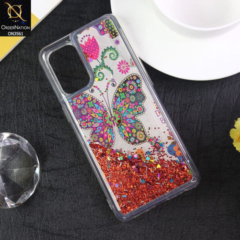 Oppo Reno 6 Cover  - Design6 - Soft Silicone Bling Sparkle Moving  Liquid Glitter Case