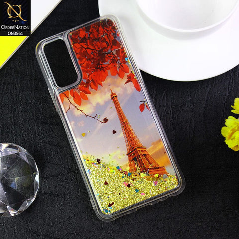Vivo Y11s Cover  - Design5 - Soft Silicone Bling Sparkle Moving  Liquid Glitter Case
