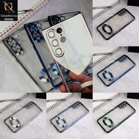Xiaomi Redmi 9C Cover  - Blue - Electroplating Borders Logo Hole Camera Lens Protection Soft Silicone Case