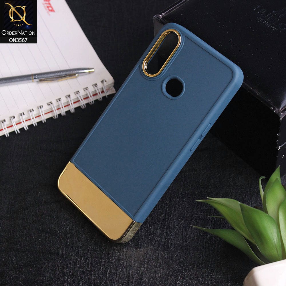 Samsung Galaxy A10s - Blue -Camera Electroplated Soft Silicone Case