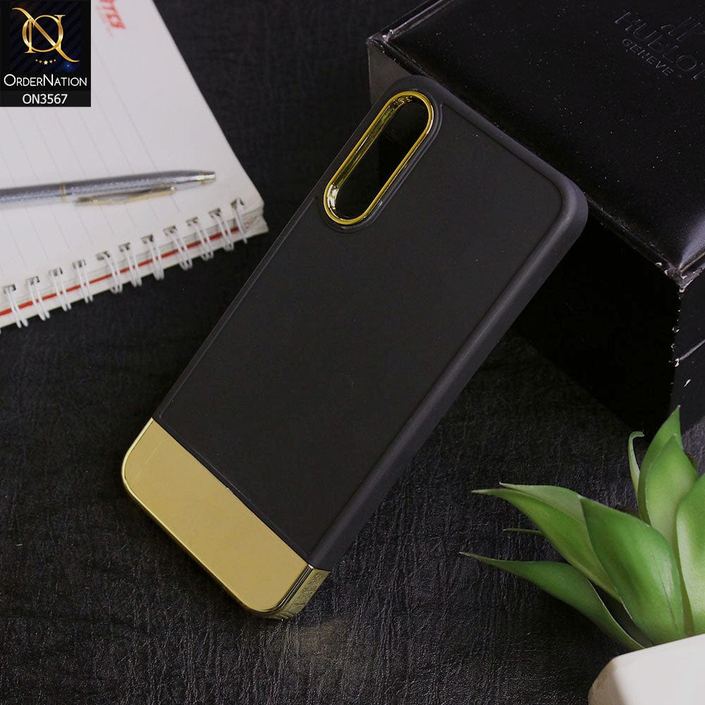 Samsung Galaxy A50s - Black -Camera Electroplated Soft Silicone Case