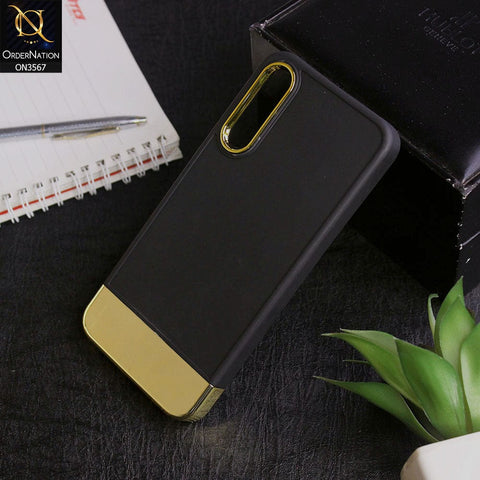 Samsung Galaxy A50 - Black -Camera Electroplated Soft Silicone Case