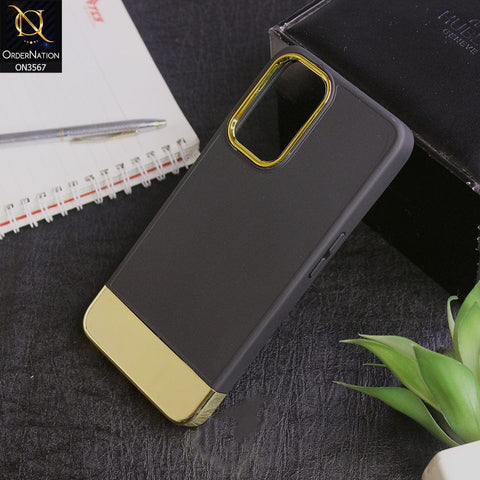 Vivo V23e 5G Cover - Black -Camera Electroplated Soft Silicone Case