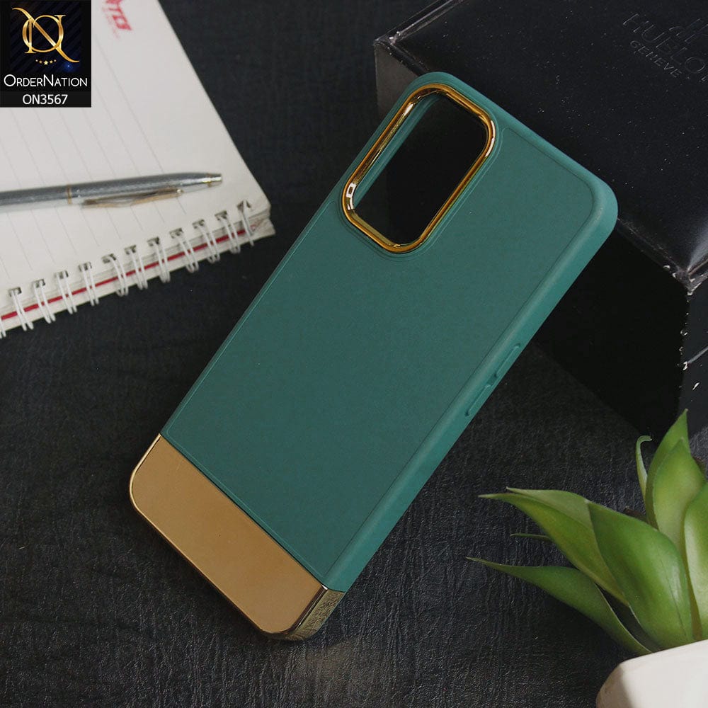 Oppo A36 - Green -Camera Electroplated Soft Silicone Case