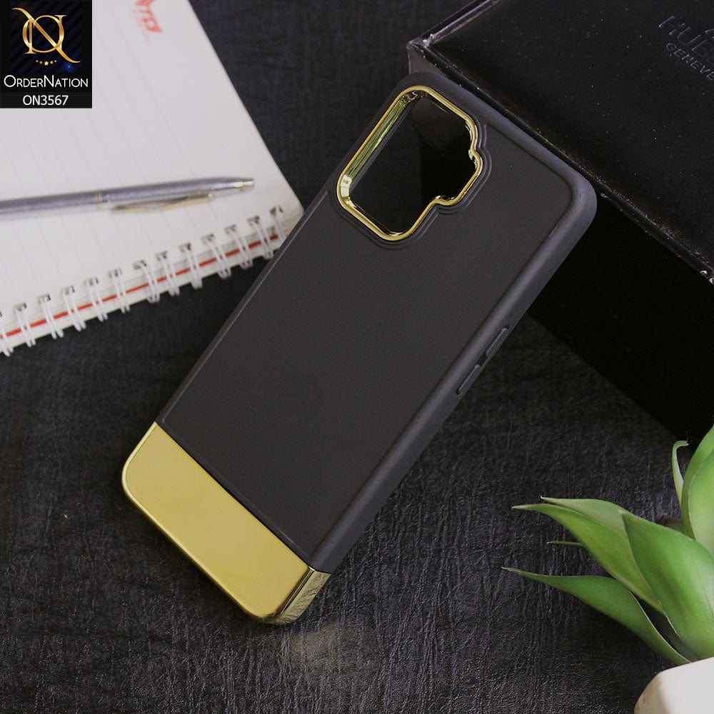 Oppo F19 Pro - Black -Camera Electroplated Soft Silicone Case