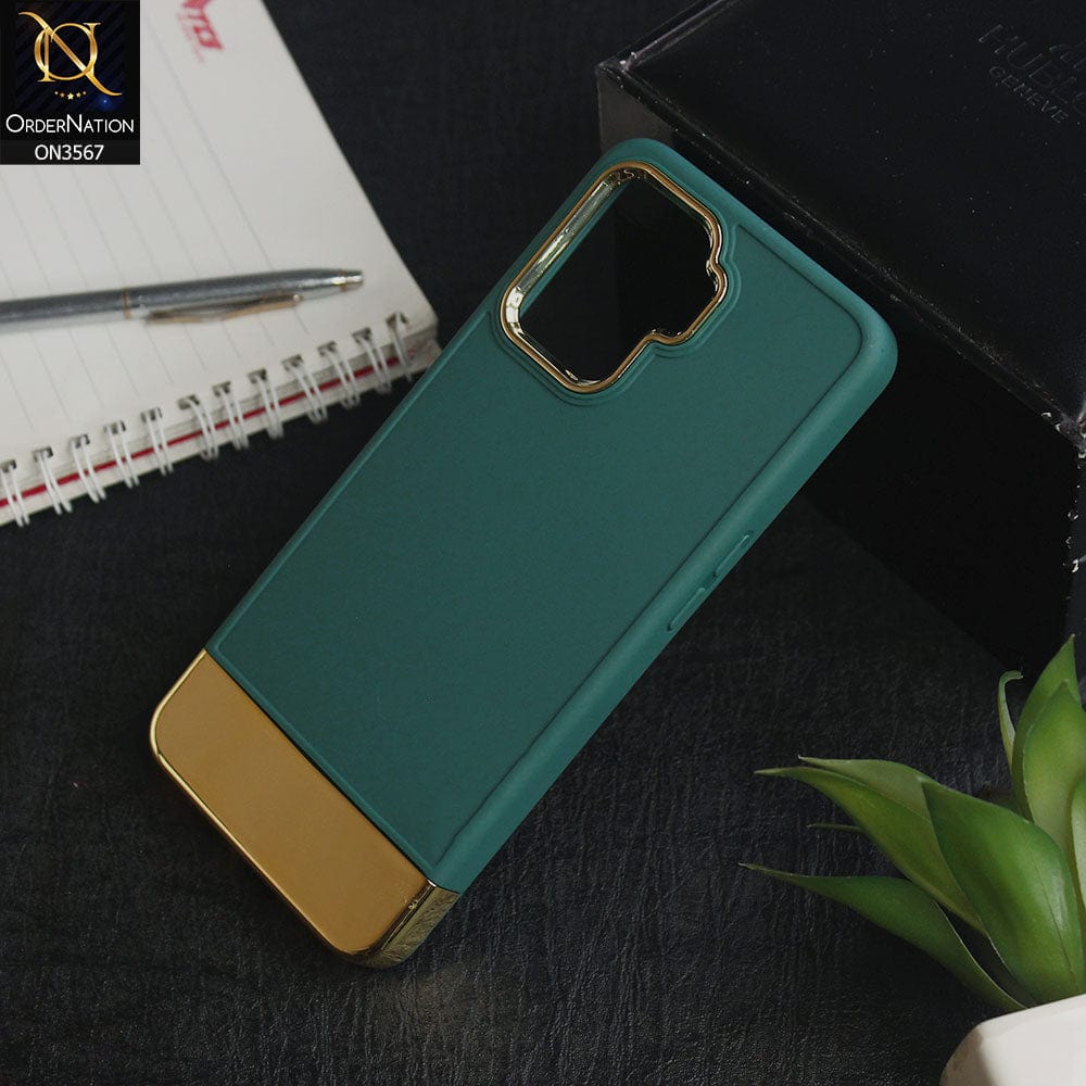 Oppo F19 Pro - Green -Camera Electroplated Soft Silicone Case