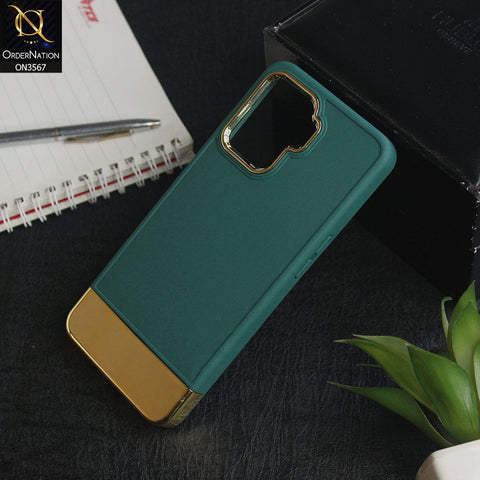 Oppo F19 Pro - Green -Camera Electroplated Soft Silicone Case