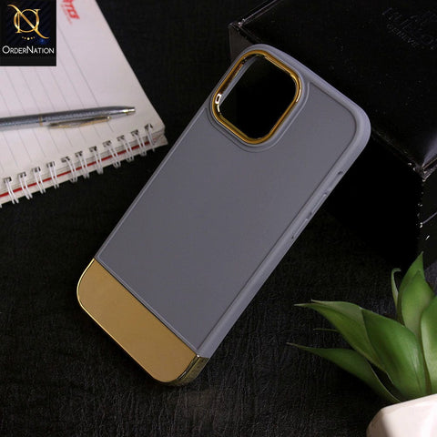 iPhone 11 Pro Max - Grey -Camera Electroplated Soft Silicone Case