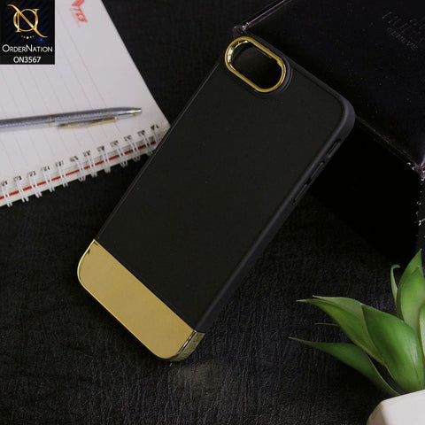 iPhone 7 Plus - Black -Camera Electroplated Soft Silicone Case
