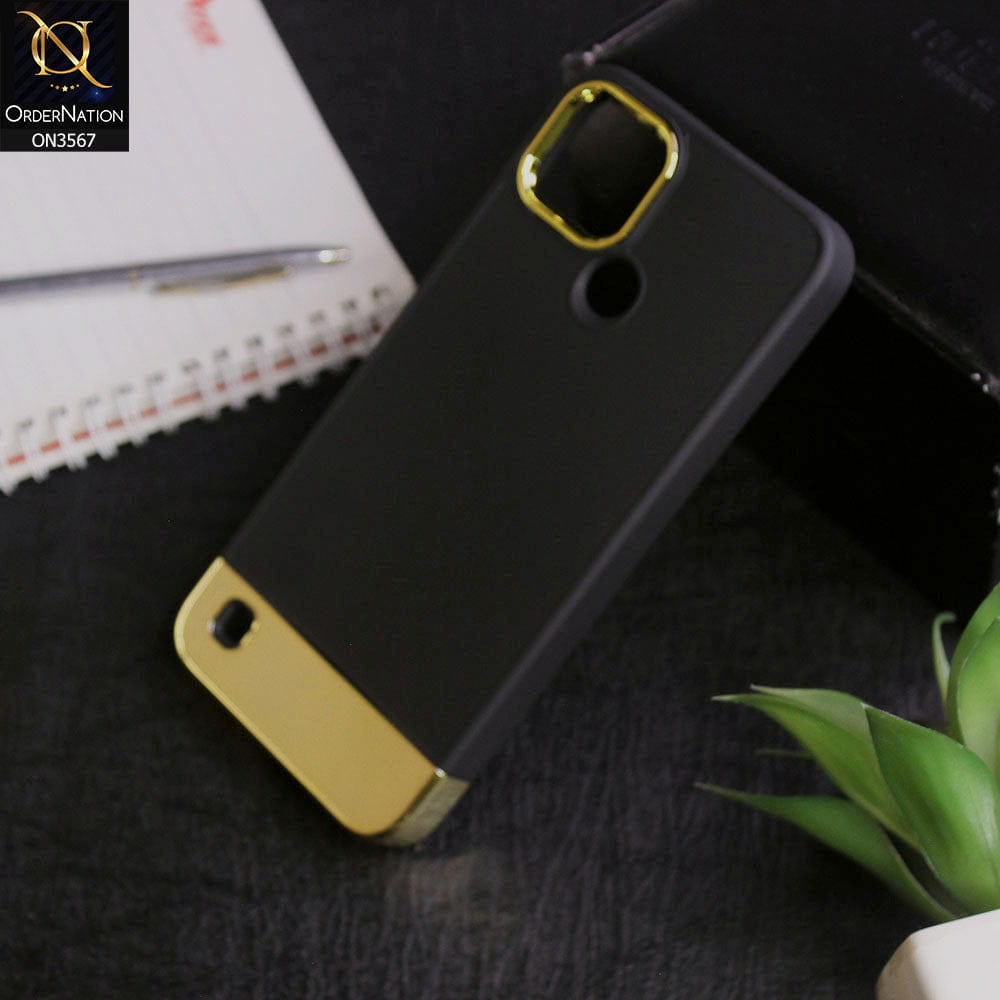 Realme C21Y  - Black - Camera Electroplated Soft Silicone Case